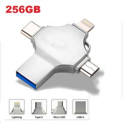 256GB 4 in 1 OTG Flash Drive Pendrive