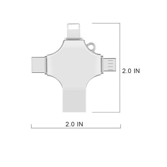 4 in 1 OTG Flash Drive Pendrive 128GB Memory