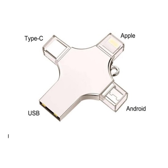 4 in 1 OTG Flash Drive Pendrive 128GB Memory