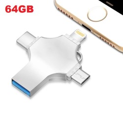 64GB 4 in 1 Multi-function OTG Usb Flash Drive Pendrive