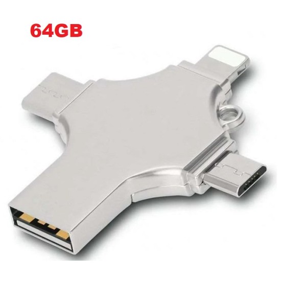 64GB 4 in 1 Multi-function OTG Usb Flash Drive Pendrive 64GB 4 in 1 Multi-function OTG Usb Flash Drive Pendrive