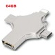 64GB 4 in 1 Multi-function OTG Usb Flash Drive Pendrive 64GB 4 in 1 Multi-function OTG Usb Flash Drive Pendrive