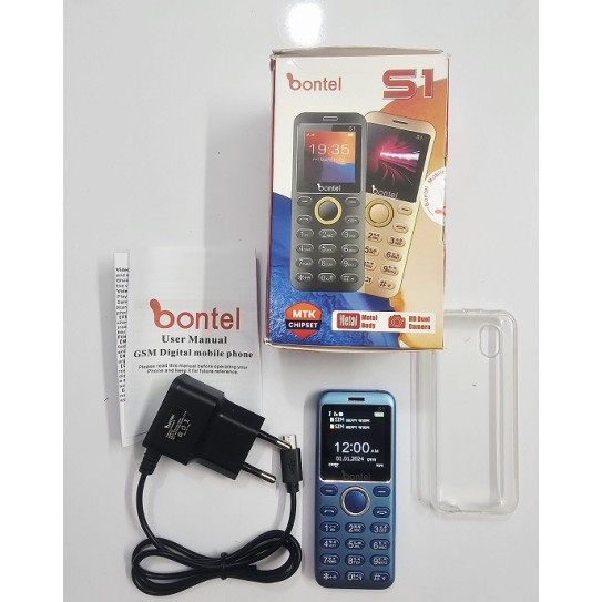 Bontel Spy S1 Mini Button Phone Metal Body Blue