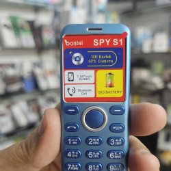 Bontel Spy S1 Mini Button Phone Metal Body Blue