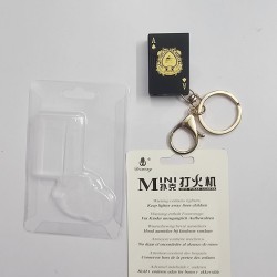 Card Shape Gas Lighter With Keyring