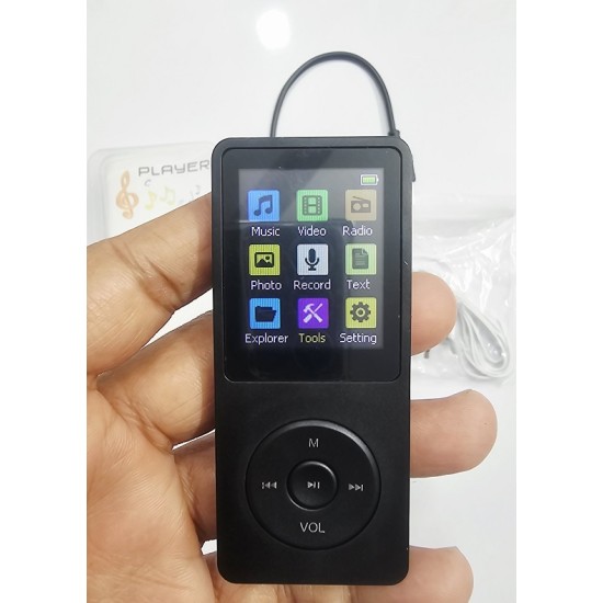 D9 MP4 Player 1.8 inch Color Screen 8GB Music Player FM Radio
