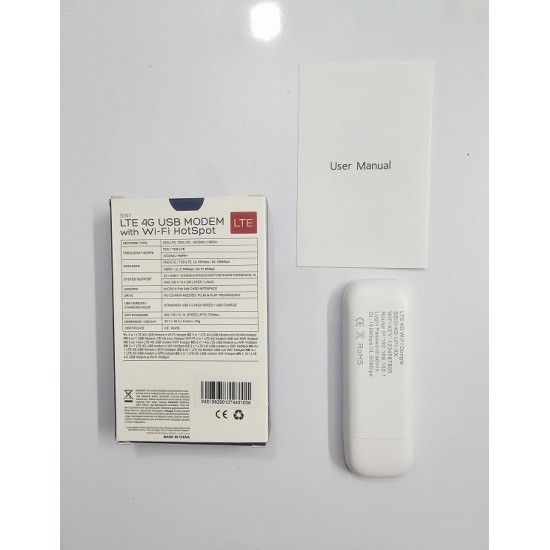 LTE 3 in 1 Wireless 4G USB MODEM with Wi-Fi HotSpot