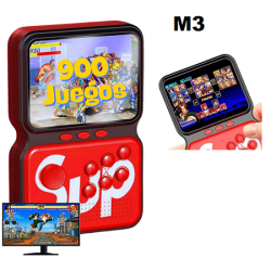 M3 Game Box 900 Games Classic Kids Game Console Red