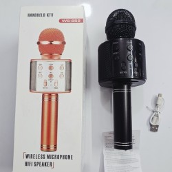 Portable Handheld WS858 Wireless Bluetooth Karaoke Microphone With Mic