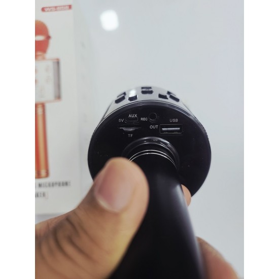 Portable Handheld WS858 Wireless Bluetooth Karaoke Microphone With Mic