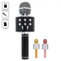 Portable Handheld WS858 Wireless Bluetooth Karaoke Microphone With Mic