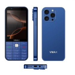 VMAX Note14 4G Wifi Android Button Phone 4GB RAM 64GB ROM -Blue