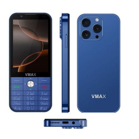 VMAX Note14 4G Wifi Android Button Phone 4GB RAM 64GB ROM -Blue