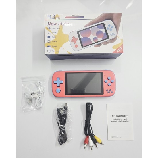 XY11 Retro Console Handheld Game Console 4.3 inch- Red