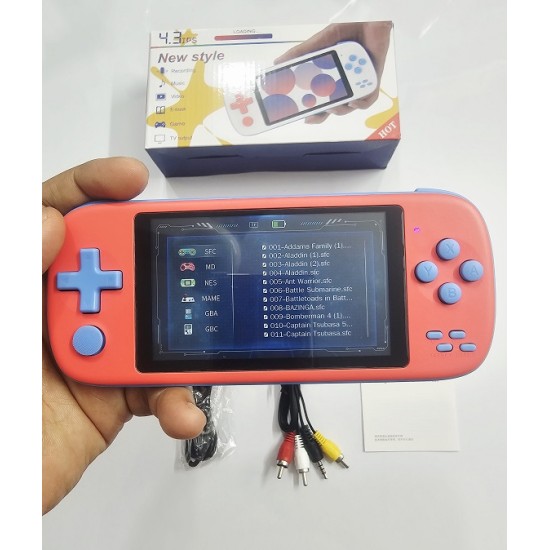 XY11 Retro Console Handheld Game Console 4.3 inch- Red