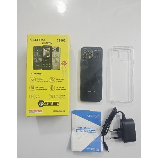 Celcom C2402 Button Phone Four Sim Black