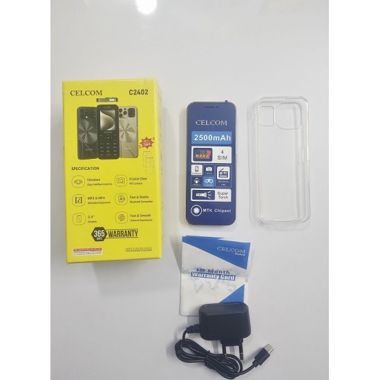 Celcom C2402 Button Phone Four Sim Black