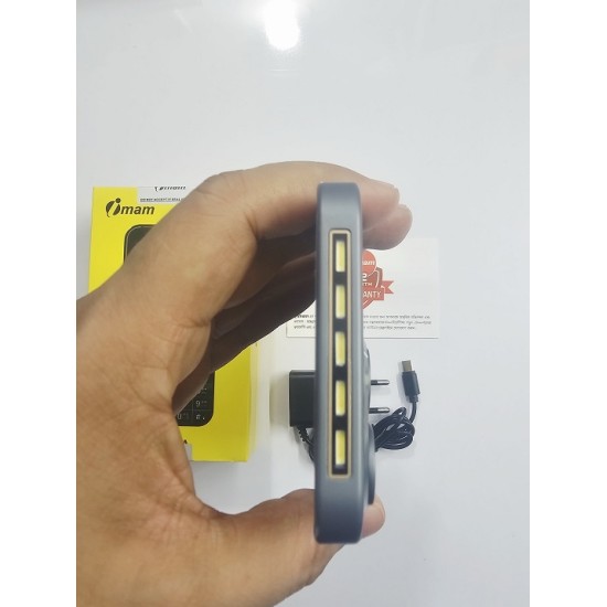 imam C7 Vista Button Phone 3.5 inch Display Gray