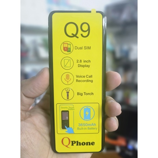 Qphone Q9 Touch Button Phone Curve Display Black