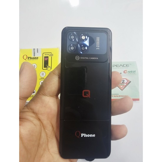 Qphone Q9 Touch Button Phone Curve Display Black