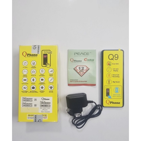 Qphone Q9 Touch Button Phone Blue