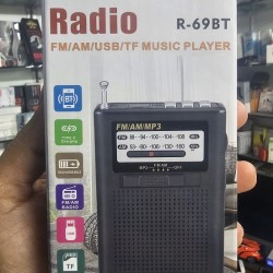 R69BT Bluetooth FM Radio Player 2 Band USB/TF MP3 Music
