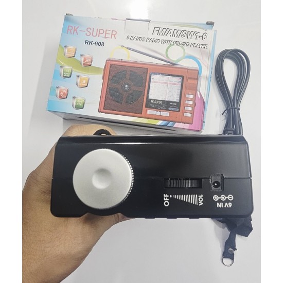 RK Super 8 Band 908 Bluetooth FM Radio