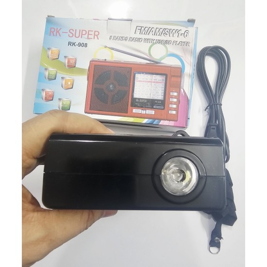 RK Super 8 Band 908 Bluetooth FM Radio