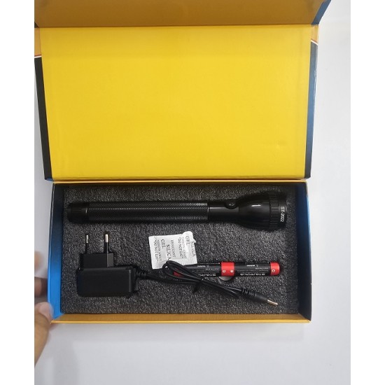 Starola ST-2022 LED Rechargable Flashlight 2 Battery