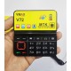 Vmax i72 flip Mini Folding Phone Dual Display Dual Sim Black
