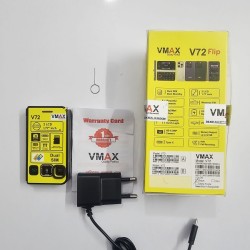 Vmax i72 flip Mini Folding Phone Dual Display Dual Sim Black