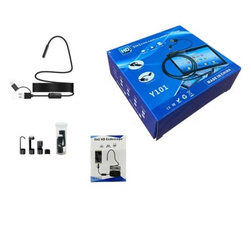 Y101 3 in 1 inspection Endoscope Camera 5 Meter Waterproof