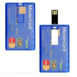 128GB Slim Credit Card Shape Flash Drive