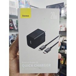 Baseus Super Si Quick Charger 20W Adapter With ip Cable