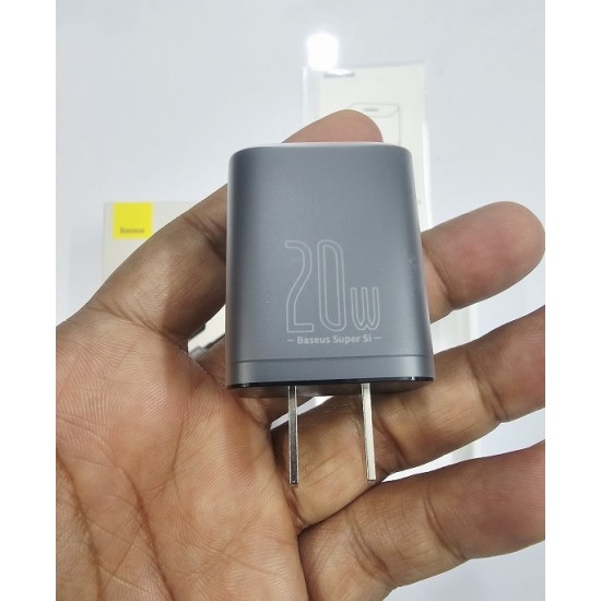 Baseus Super Si Quick Charger 20W Adapter With ip Cable