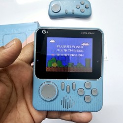 G7 HandHeld Game Consoles Kids Game Player With Extra Controller Blue