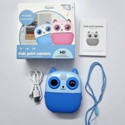 Kids Print instant Digital Camera Dual Camera Blue