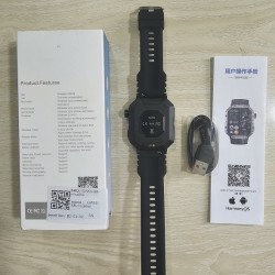 Gw55 Sport Smart Watch 2.02 inch Compass Bt Call IP68 Ai Voice Smartwatch - Army