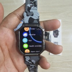 Gw55 Sport Smart Watch 2.02 inch Compass Bt Call IP68 Ai Voice Smartwatch - Army