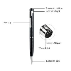 L8 Pen Voice Recorder Audio Listening Device Sound