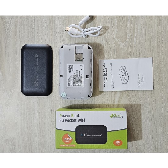 4G Wifi Pocket Router 10000mAh Power Bank 300Mbps