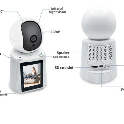 QP001 Video Calling V380 Wifi Camera With Display