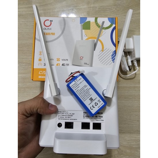 OLAX AX9 Pro 4G Sim Wifi Router 4000mAh Battery