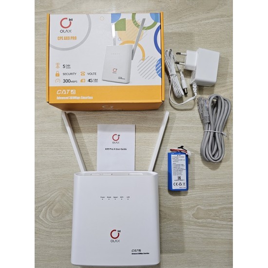 OLAX AX9 Pro 4G Sim Wifi Router 4000mAh Battery