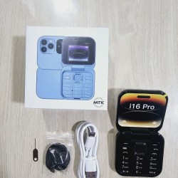 i16 Pro Folding Phone Magic Voice Dual Sim Black