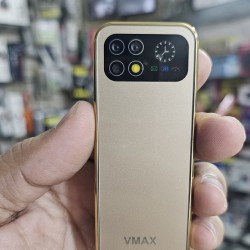 Vmax V18 Super Mini Card Phone Dual Sim Gold