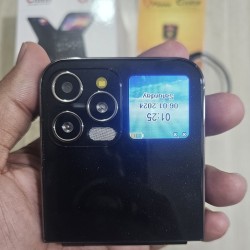 Gretel G7 Fold Phone Dual Display With Case Black