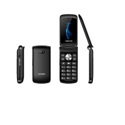 TSource T203 Dual Display Folding Mobile Phone Black