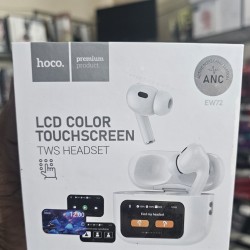 Hoco EW72 ANC LCD Color Touch Screen TWS Headset White