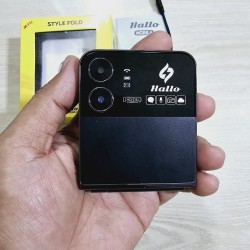 Hallo Style Folding Phone Four Sim Black